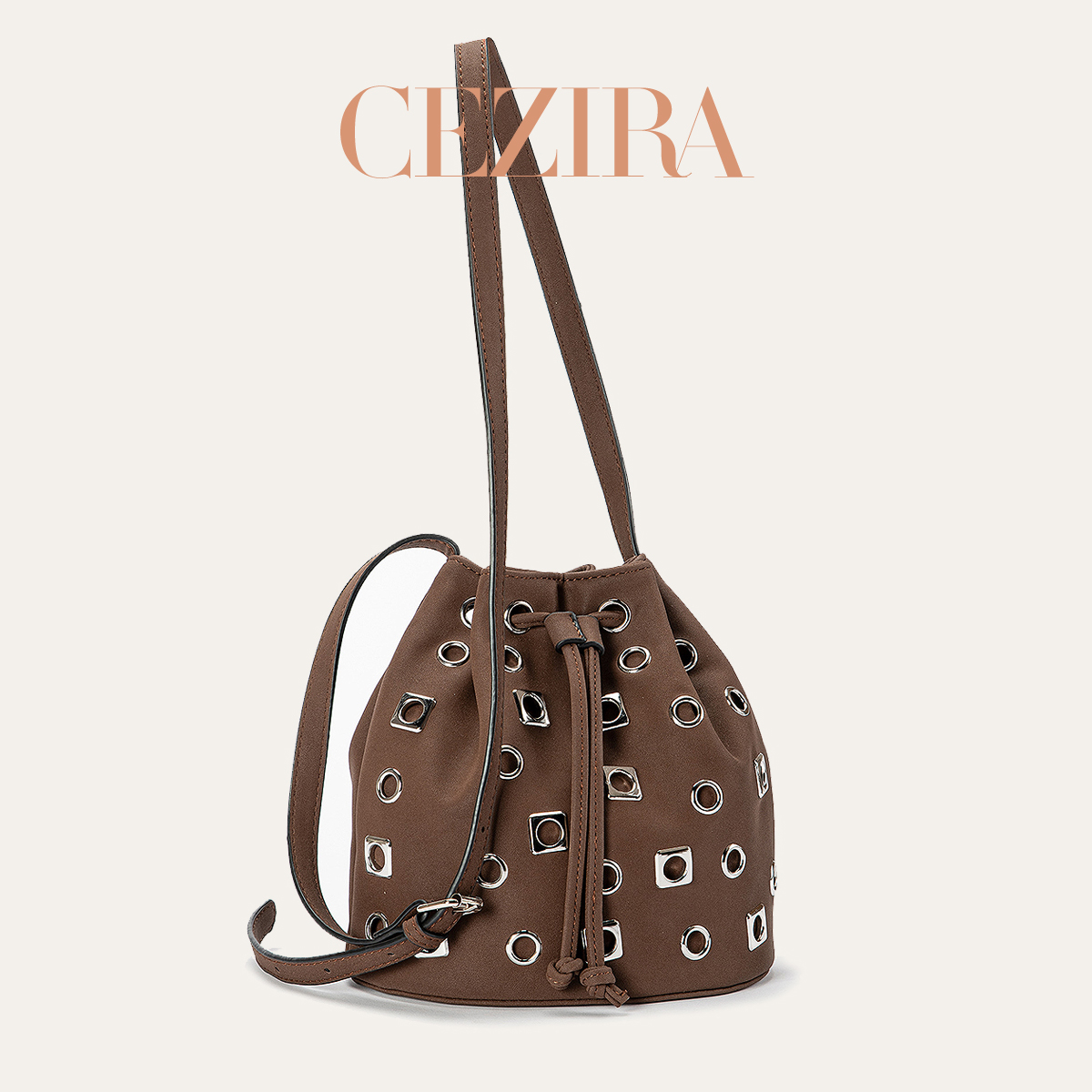 Luxury Bags Vegan Leather - CR Dames Luxe Punk Hollow Out