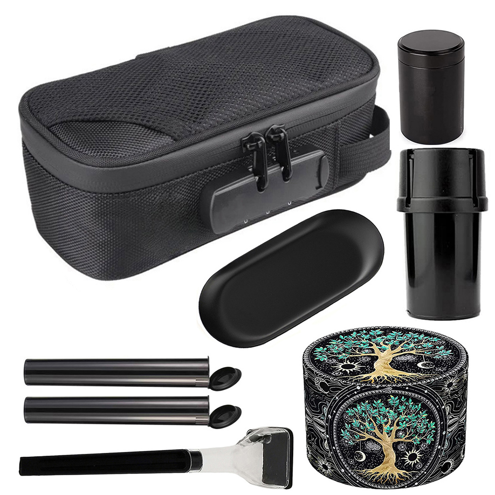 Luxury Bags Youtube - 1/4/8 stuks geurbestendige rookzak, tabakskruidenmolen, rolplaatmaker,