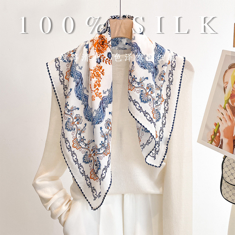 Luxury Bags Online - Luxe 100% moerbeizijden vierkante sjaal 70cm