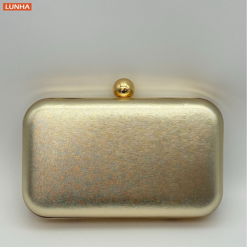 Luxury Bags Gold - Avondtassen Vintage Metallic Box Bag Clutch