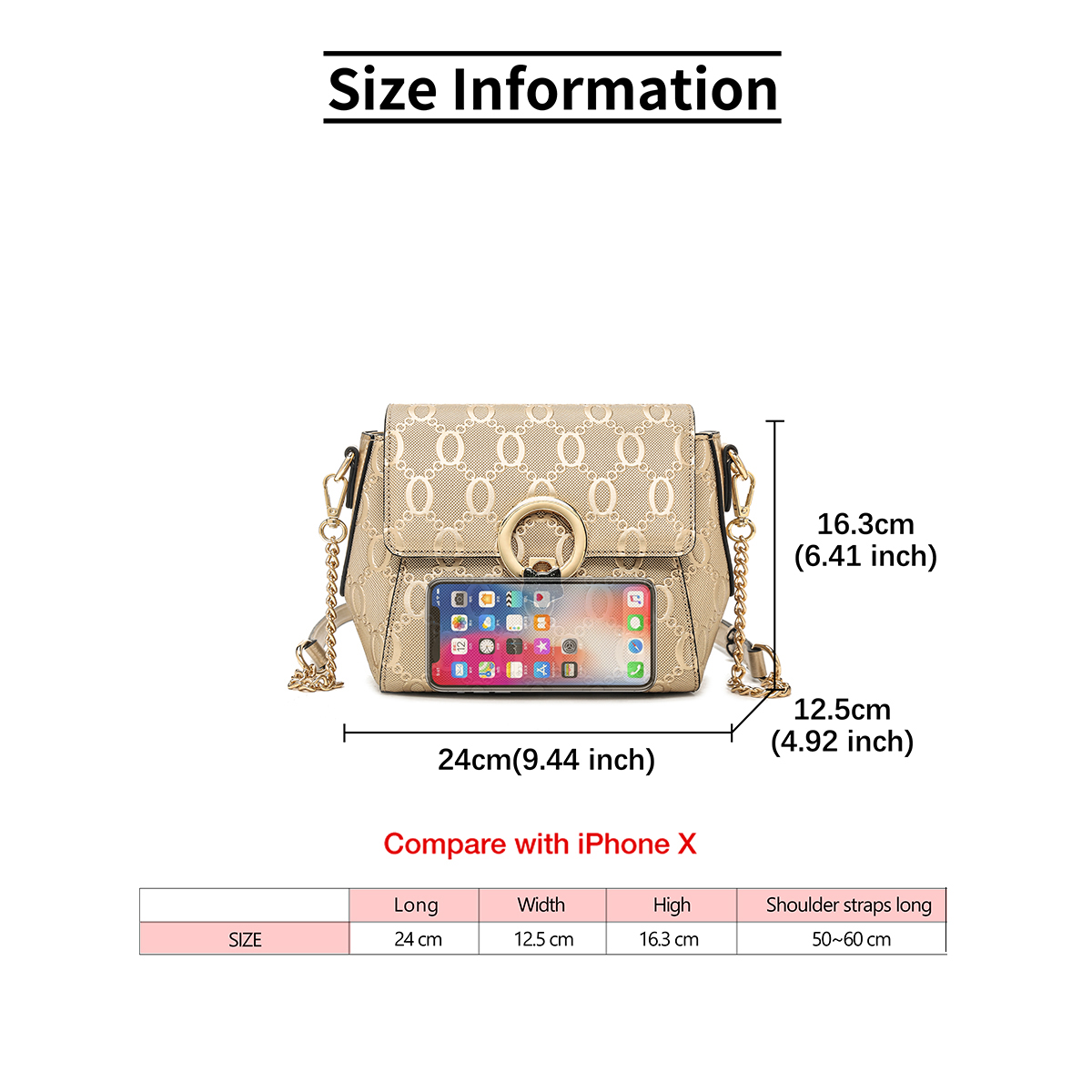 FOXER Luxe Merk vrouwen Schoud - Luxury Bags Gold recensie en prijs