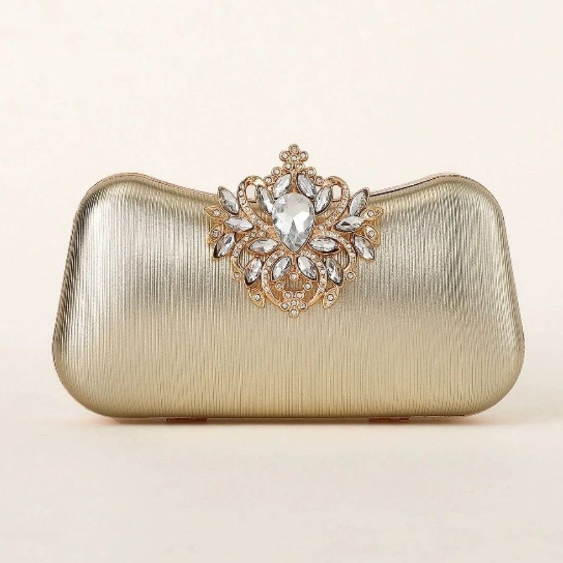 Donkergroene fluwelen clutch t - Luxury Bags Gold recensie en prijs