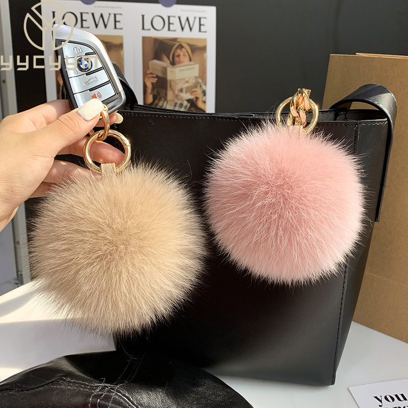 2024 Pluizige Echte Vossenbont - Luxury Bags Yellow recensie en prijs