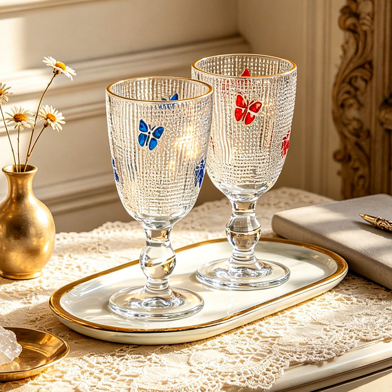 Luxe champagne glas ijsbeker,  - Luxury Bags Hand Painted recensie en prijs