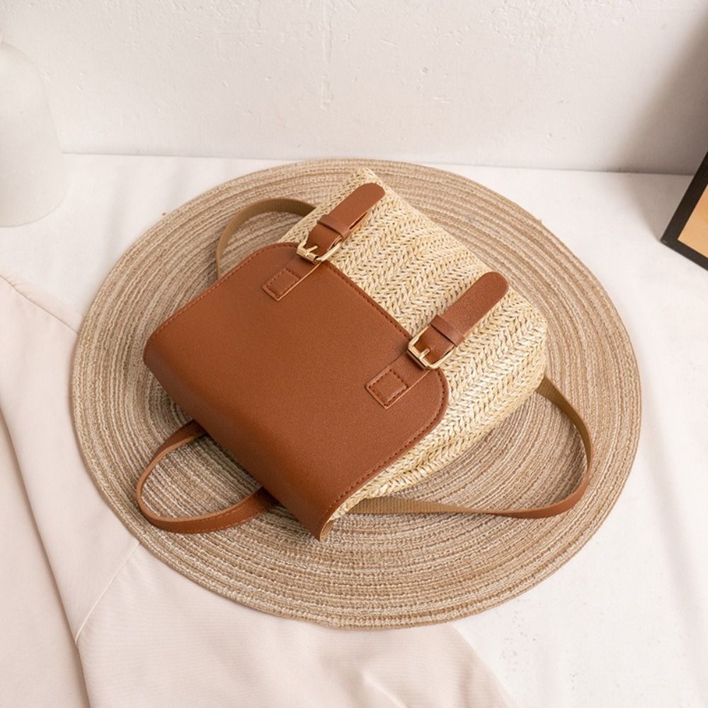 Trendy PU lederen stro rugzak  - Luxury Bags Trending recensie en prijs