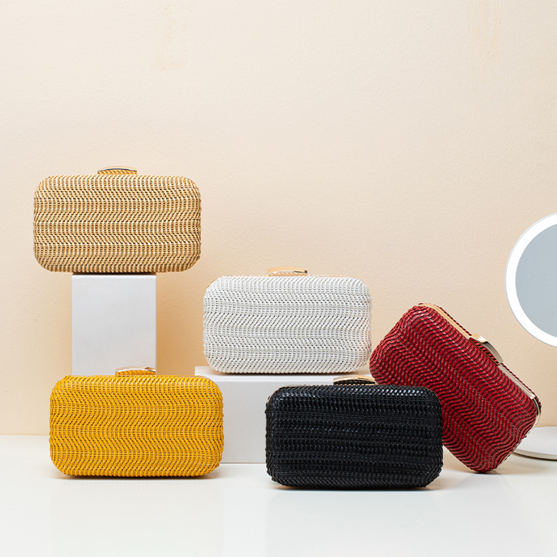 Casual Stro Damestas Gele Clut - Luxury Bags Yellow recensie en prijs