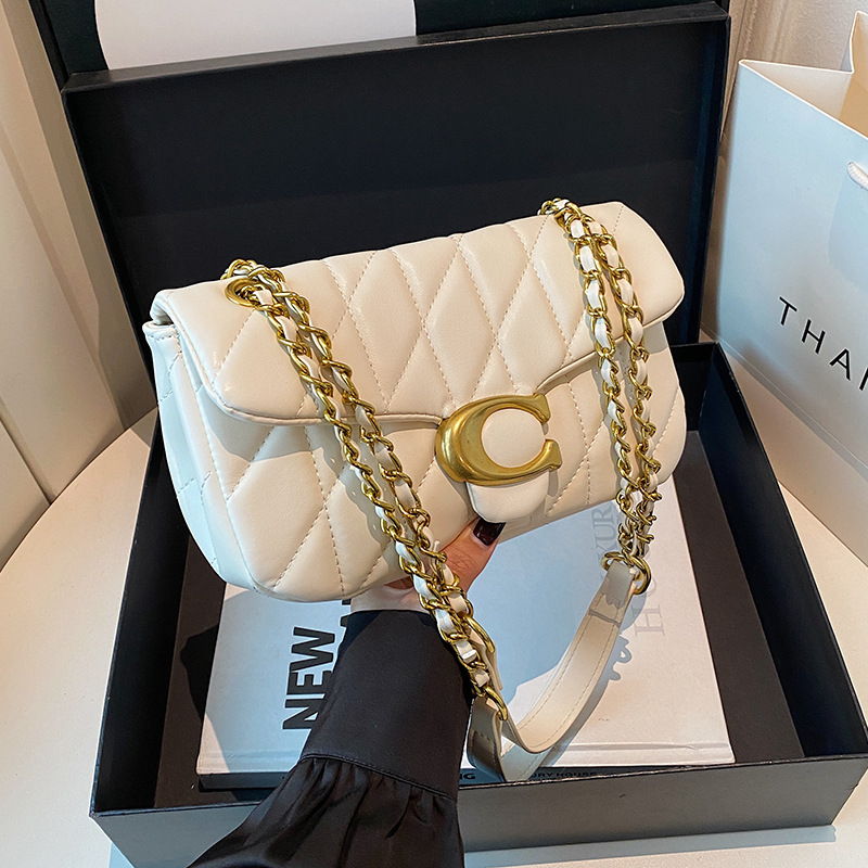 Dames gewatteerde leren schoud - Luxury Bags Gold recensie en prijs