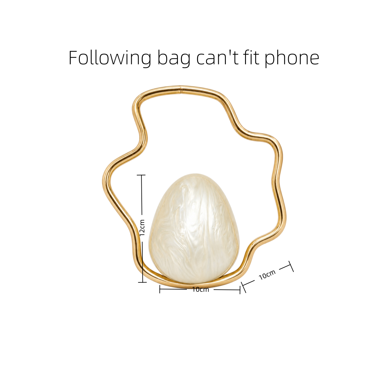 Dames mini acryl eiervormige t - Luxury Bag Collection recensie en prijs