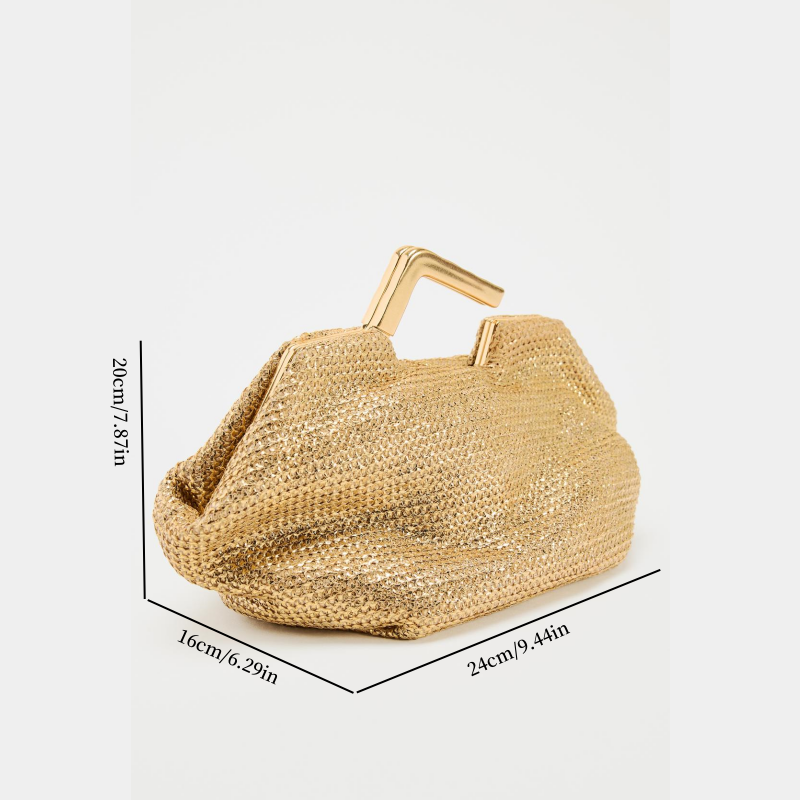 GOUDEN TAS MET METALEN HANDVAT - Luxury Bags Gold recensie en prijs