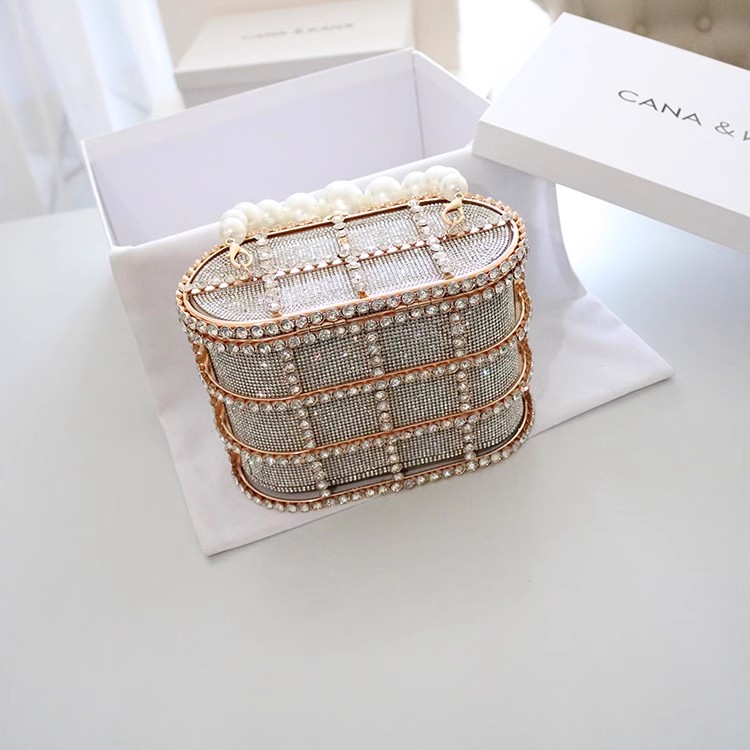 Hoogwaardige glitter dameshand - Luxury Bags Gold recensie en prijs